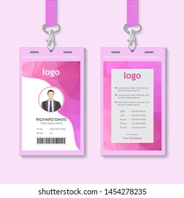 Id Card With Lanyard Set Isolated Vector Illustration. Blank Plastic Access Card, Name Tag Holder With Pin Ribbon, Corporate Card Key, Personal Security Badge, Press Event Pass Template. - Vector.