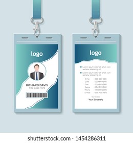 Id Card Lanyard Set Isolated Vector Stock Vector (Royalty Free ...