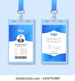 Id Card Lanyard Set Isolated Vector Stock Vector (Royalty Free ...