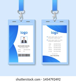 Id Card Lanyard Set Isolated Vector Stock Vector (Royalty Free ...