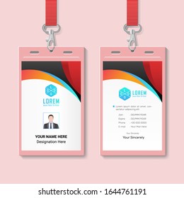 Id Card Lanyard Set Isolated Vector Stock Vector (Royalty Free ...