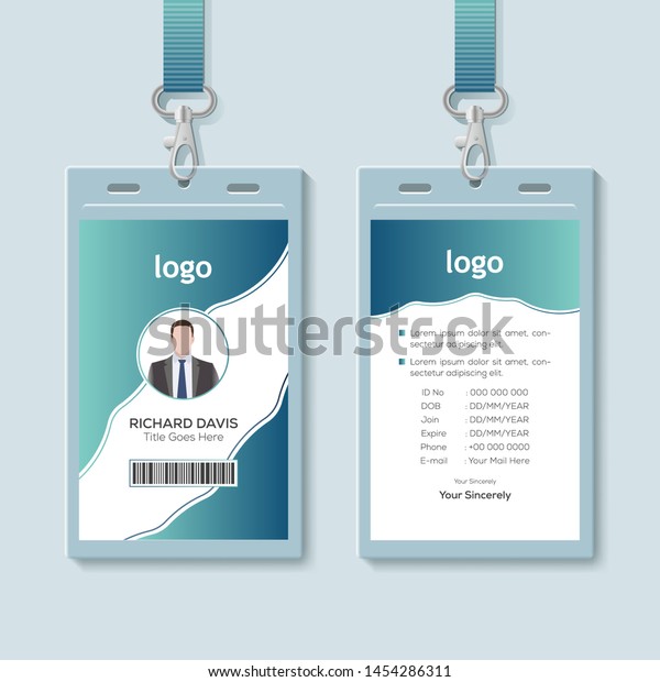 Id Card Lanyard Set Isolated Vector Stock Vector (Royalty Free ...