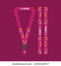 id card lanyard template for business company