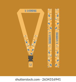 id card lanyard template for business company