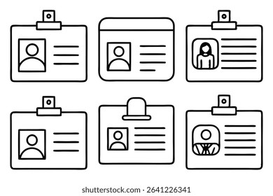 ID Card Line Art Illustration Simple Design for Professional Use (2)