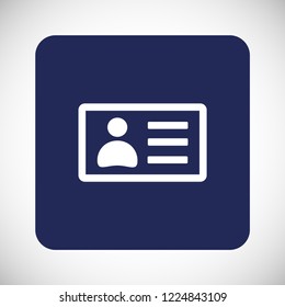 ID card line icon