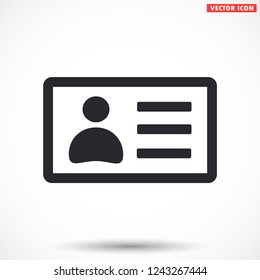 ID card line icon
