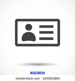 ID card line icon