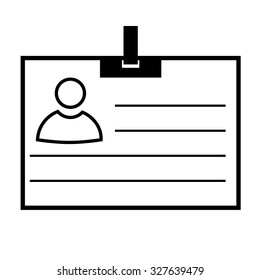 id card  line icon