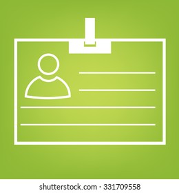 id card  line icon