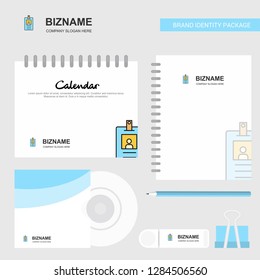 Id card Logo, Calendar Template, CD Cover, Diary and USB Brand Stationary Package Design Vector Template
