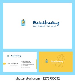 Id card Logo design with Tagline & Front and Back Busienss Card Template. Vector Creative Design