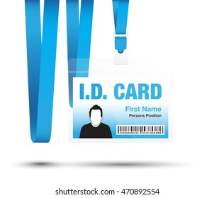 id card man blue