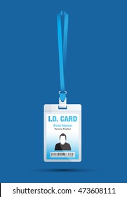 id card man blue