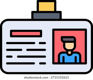 Id Card Novo Design de Ícone de Vetor Criativo