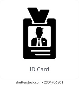 ID Card and proof icon concept