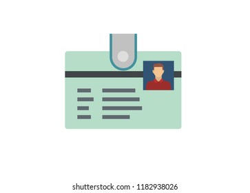 ID card simple illustration