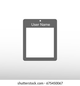 ID Card simple vector