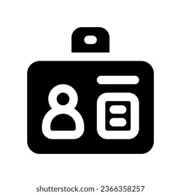 id card solid icon. vector icon for your website, mobile, presentation, and logo design.
