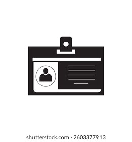 Id card symbol icon vector