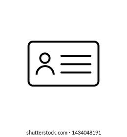 ID Card symbol vector icon illustration