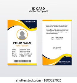 ID Card Template For Bussines, Company, And Event