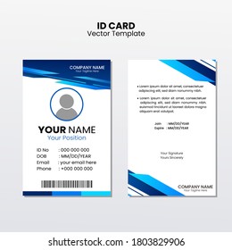 ID Card Template For Bussines, Company, And Event