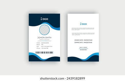 ID Card Template design ,Office,Employee for your company