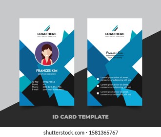Id Card Template Design | Vector