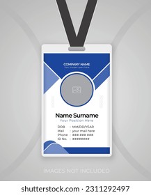 ID Card Template, Student, Employee ID, Office ID Card Design