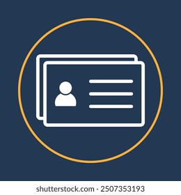 ID Card trendy icon valid abstract vector illustration colorful artwork beautiful design.eps