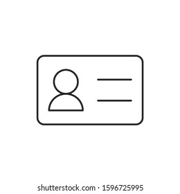 id, card, user vector icon.
