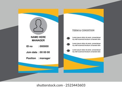 ID card vector art illustration