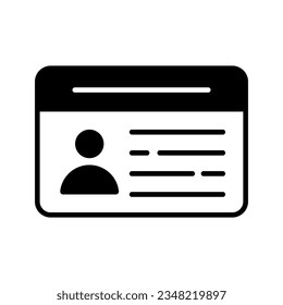 Id card vector design isolated on white background
