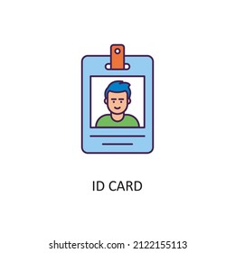 Ilustración de diseño de iconos de esquema rellenados por el vector de la tarjeta de identificación. Símbolo de banca y pago en fondo blanco EPS 10 Archivo