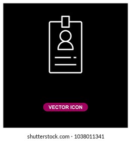 Id Card Vector Icon