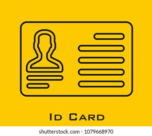 ID Card vector icon