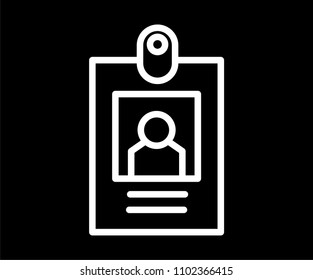 ID Card Vector Icon