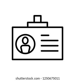  Id card vector icon
