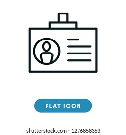  Id card vector icon