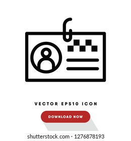 Id card vector icon