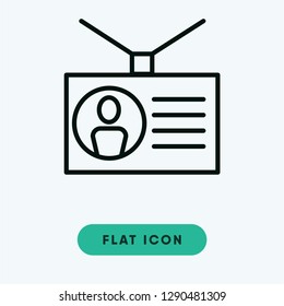 Id card vector icon