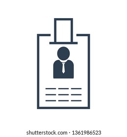 ID card vector icon