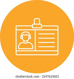 Id Card vector icon. Can be used for printing, mobile and web applications.