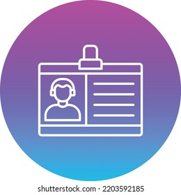Id Card vector icon. Can be used for printing, mobile and web applications.
