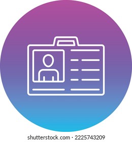 Id Card vector icon. Can be used for printing, mobile and web applications.