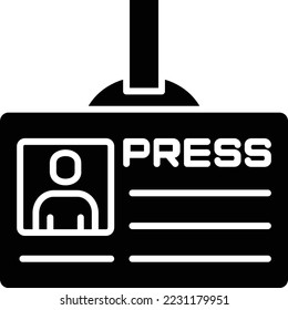 Id Card vector icon. Can be used for printing, mobile and web applications.