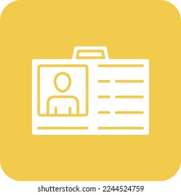 Id Card vector icon. Can be used for printing, mobile and web applications.