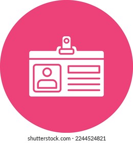 Id Card vector icon. Can be used for printing, mobile and web applications.