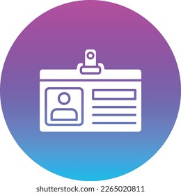 Id Card vector icon. Can be used for printing, mobile and web applications.